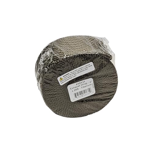 Design Engineering Titanium Exhaust Wrap 2" x 25' Lava Rock Technology - color: Titanium, size: 2" x 25'
