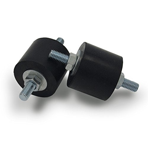 Anti-Vibration Rubber Isolator Mounts with Studs Shock Absorber, M8 (Pack of 2) - size: Large (Pack of 2)