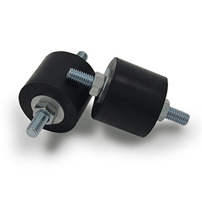 Anti-Vibration Rubber Isolator Mounts with Studs Shock Absorber, M8 (Pack of 2) - size: Large (Pack of 2)