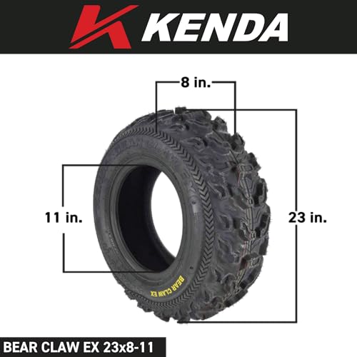 Kenda Bearclaw EX K573-23x8-11 Front ATV/UTV Tire - 6-Ply - Bear Claw 23x8x11 - size: 23x8-11