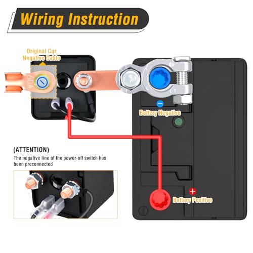 Nilight Remote Battery Disconnect Switch 12V 250A - color: 250A Standard