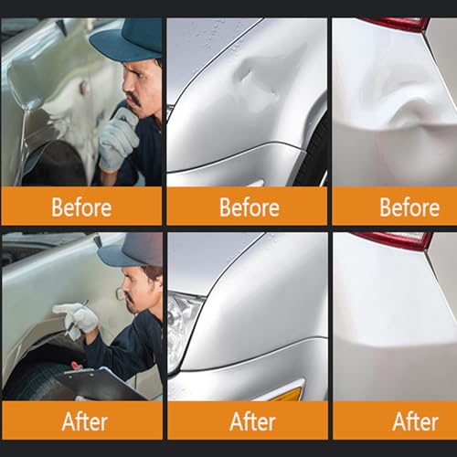 Car Dent Puller Kit, Painless Dent Removal Kit with Adjustable Dent Lifter, Hot Glue Gun, Dent Puller for Small Dents & Big Dents,Reusable Car Body Dent Repair Tool - size: 48PCS