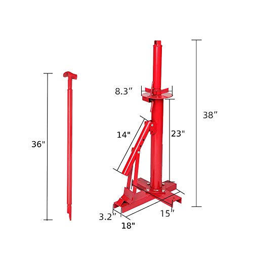 TUFFIOM Manual Tire Changer, Portable Hand Bead Breaker Mounting Tool for 8” to 16” Tires, for Home Garage Small Auto Shop