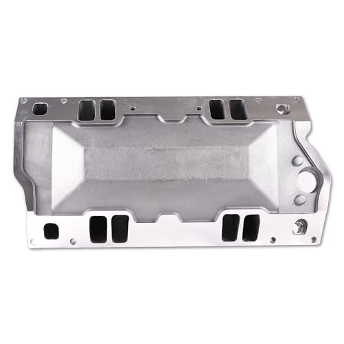 7516 52028 Air Gap Vortec Intake Manifold for SBC 350 V8 Black - size: B-2028 Black