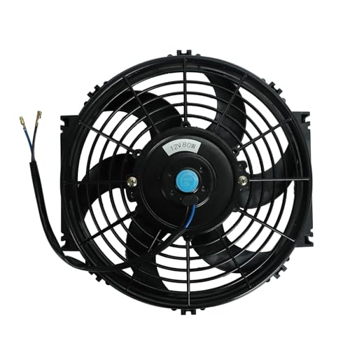 10 Inch Universal Slim Fan Push Pull Electric Radiator Cooling Fan - size: 10inch 80W