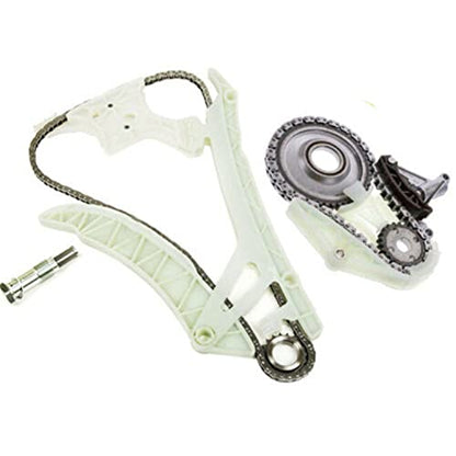 11318648732 Engine Timing Chain Kit & 11417605366 Oil Pump Guide Kit Applied for 328 428 528 X3 X5 2.0 Engine Aftermarket Parts Replace for 11317592877 11317592850 - size: Timing Chain Kit+Oil Pump Guide Chain Gear