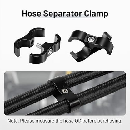 EVIL ENERGY 10AN Hose Separator Clamp AN10 Fuel Line Mounting Clamp 4PCS - size: AN10
