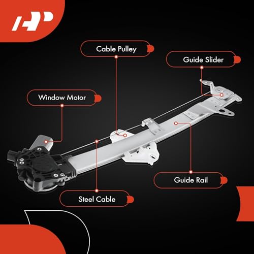 A-Premium Front Passenger Side Power Window Regulator with Motor (2-Pin) - style: Front Passenger Side