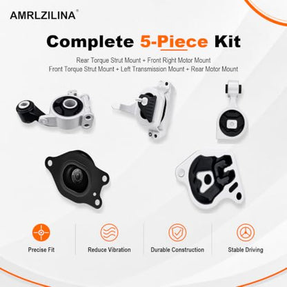 Engine Motor Transmission Mount Kit for Nissan Altima 2013-2017 - size: 2016-2017 Nissan Altima SR 2.5L