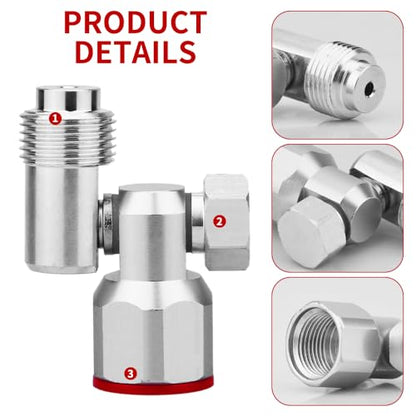2 Pieces 235486 7/8 inch Thread Swivel Joint Fits for Airless Paint Spray Sprayer Gun 360 Degree Rotation (2 /Pack)