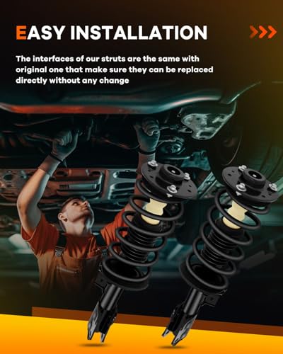 OCPTY Front Struts for Chevy Equinox 07-10(Excl 19 Wheels W/O Sport Susp) - size: 2 Front Complete Struts