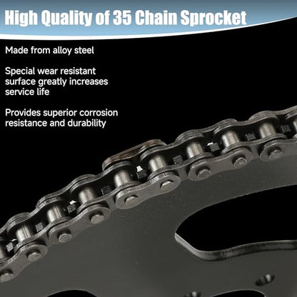 65 Tooth Sprocket 37mm Bore 35 Chain with 140 Links for CT100U DB30