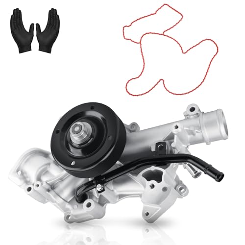 AW7168 Engine Water Pump Compatible with Dodge Ram 1500 2500 3500 2003-2008, Durango 2004-2008, Chrysler Aspen 2007-2008 5.7L V8 - OEM Replaces 53021380AG- Cooling Pump Kit with Gasket & Gloves - size: 2003-2008