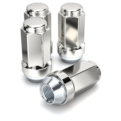 White Knight 3004ST-4 1/2"-20 Stainless Steel Capped Duplex Acorn Lug Nut, 4 Pack - size: 1/2"-20