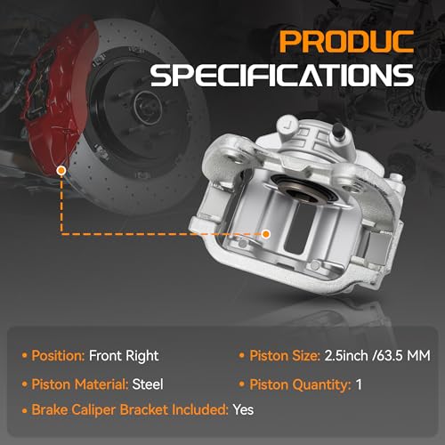 Brtec Front Right Disc Brake Caliper Assembly, Replaces OE Number 184071 - size: BC184071