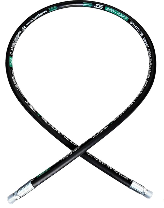 Heroson15611-04-04RW Hydraulic Hose Assembly 1/4 ”,Hydraulic Hose with Male NPT X Male NPT,5800PSI，36 ”Long,Black - size: 15611-04-04RW-36in