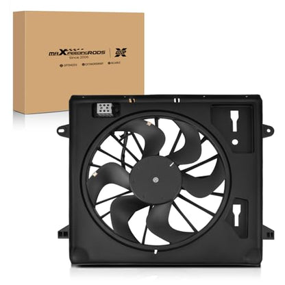 maXpeedingrods Engine Radiator Cooling Fan Assembly for Jeep Wrangler JK V6 3.8L 2007-2011 - size: 68039594AA