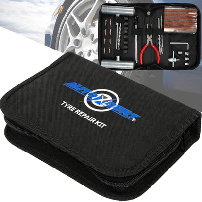 AUTOXBERT Universal Tire Repair Kit 45Pcs Heavy Duty Car Emergency Tool Plug Set - size: 45pcs Compact kit