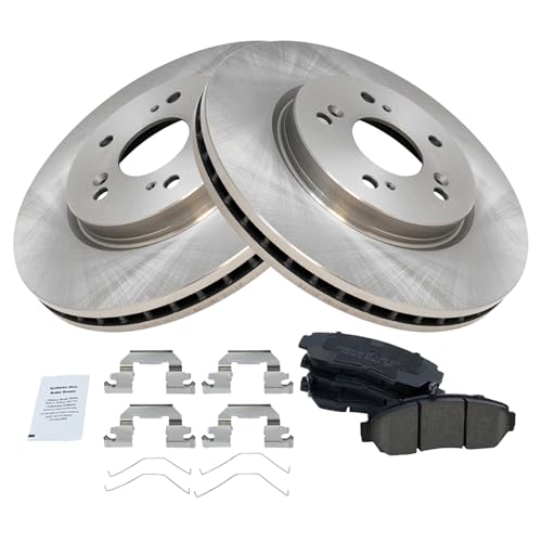 TRQ Front Ceramic Brake Pad and Rotor Set - style: BKA11959