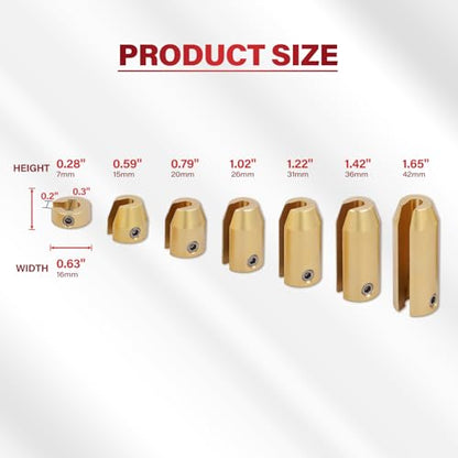 12 Pack Brass Motorcycle Wheel Weights Refill Kit - 6 Sizes