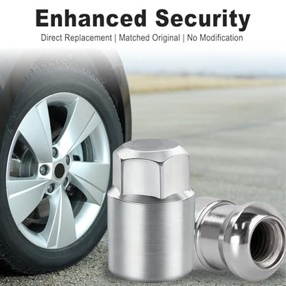 Wheel Lock Lug Nut Set, Cone Seat Chrome Locking Lug Nuts Set with Key, Anti-Theft Honda Wheel Locks for Civic, Accord, CR-V 2007-2025, Replaces 08W42SCV100 08W42-SCV-101 08W42-SCV-102