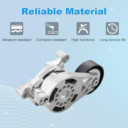 Belt Tensioner Assembly with Pulley Compatible with Audi A3 TT Quattro - size: 06F903315