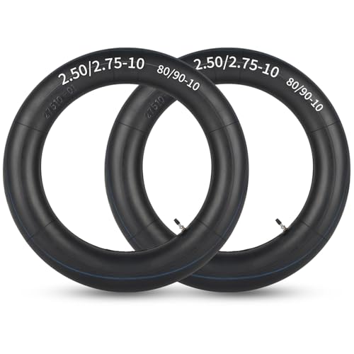 GICOOL 2.50/2.75-10" (80/90-10) Dirt Bike Butyl Inner Tubes, TR4 Valve Stem - size: 2.50/2.75-10