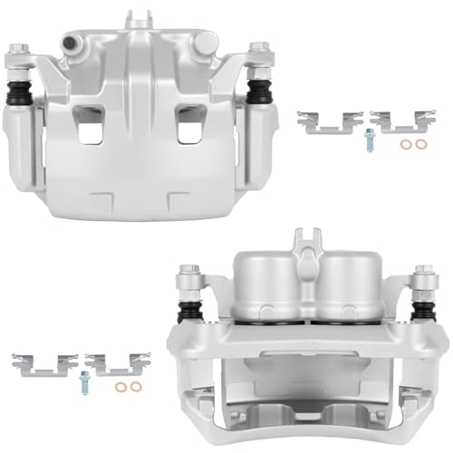 SCITOO 19B3123A 19B3122A Front Left & Right Disc Brake Calipers Assembly - size: Front[19B3123A & 19B3122A]Silver