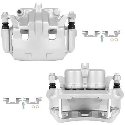 SCITOO 19B3123A 19B3122A Front Left & Right Disc Brake Calipers Assembly - size: Front[19B3123A & 19B3122A]Silver