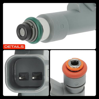 A-Premium Set of 4 Fuel Injectors Compatible with Saab