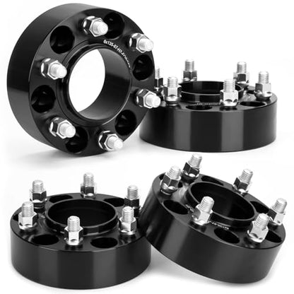 KSP 6x135 Wheel Spacers for F150, 2 inch Hubcentric Wheel Spacer for 2004-2005-2014 F-150 2003-2014 Expedition Navigator 2005-2014 Mark LT, 50.8mm Thick with M14x2 Studs and 87.1mm Hub Bore Black 4PCS - size: 2" 2004-2014 F150