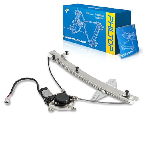PHILTOP Front Right Power Window Regulator w/Motor for Corolla 1993-1997 - size: Front Left, style: 741-784