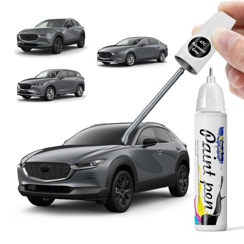 47C Polymetal Gray Touch Up Paint Compatible with Mazda - color: Polymetal Gray 47C