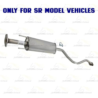 Northeastern Exhaust Resonator and Muffler Kit Compatible for 2013-2019 Nissan Sentra 1.8L, Stainless Steel, Free Gasket, Clamp, and Bolt Kit Included, Direct-Fit Replacement