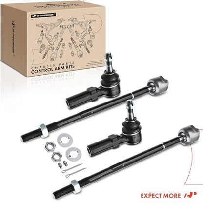 A-Premium Front Inner & Outer Tie Rod End Kit, Compatible with Buick