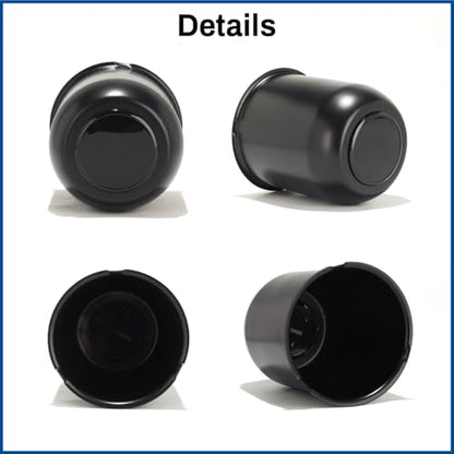 4Pcs 3-3/4 in Trailer Wheel Center Caps 3-3/4" Center Bore Truck Trailer RV SUV Wheels Rims, 3.74in Black Carbon Steel Hub Caps - color: Black, size: 3.74in Hub Hole, 4.41in Tall