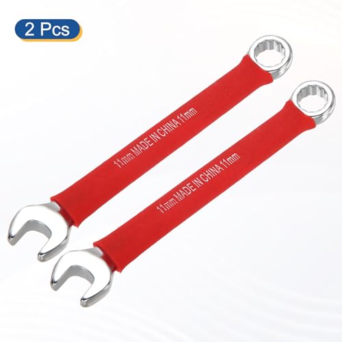 HARFINGTON 2Pcs Metric Combination Wrench 11mm 12-Point Box & Open End CR-V - size: 11mm