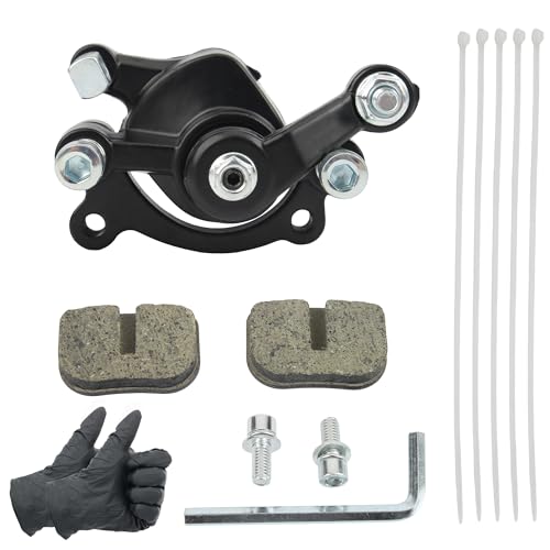 Rear Disc Brake Caliper with Pads 2 Stroke 47cc 49cc Pocket Bike Mini Dirt Bike Scooter ATV MBX10 MBX11 MBX-10 MBX-11 80cc MM-B80 - color: Rear Disc Brake Caliper with Pads