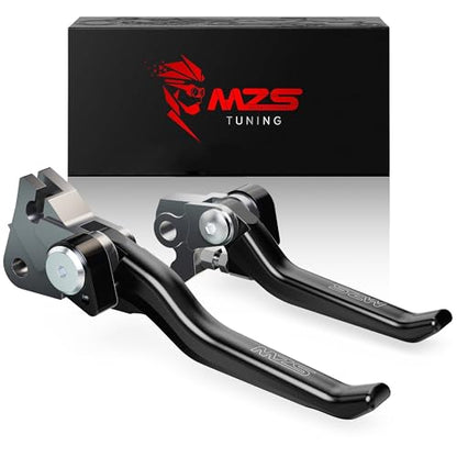 MZS Black Dirt Bike Brake Clutch Levers for YZ65 2018-2026, YZ85 2015-2026 - size: YZ65 YZ85