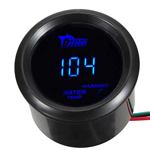 ESUPPORT Car 2" 52mm Digital Water Temp Gauge Temperature Meter Fahrenheit - color: Water Temp F Gauge
