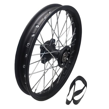 Beeking 1,40×14"（60/100-14)(15mm Bearing) Front Wheel Rim Hub for Motocross Off Road Dirt Pit Bike Fits 50cc-125cc dirt bike TTR SSR CRF Apollo.