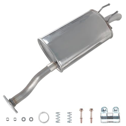 Stainless Steel Rear Exhaust Muffler Compatible With Honda Civic 2012-2015 1.8L, #54882 18307-TR6-A01