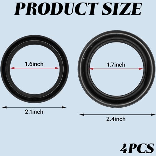 Fork Seals Dust Seal Kit, Motorcycle Front Fork Oil Seals Dust Seal Wiper Replace Kit for Honda Shadow VLX 600 VT600 1988-2008 Nighthawk 700S CB700SC 1984-1986, Engine Accessories (4PCS)