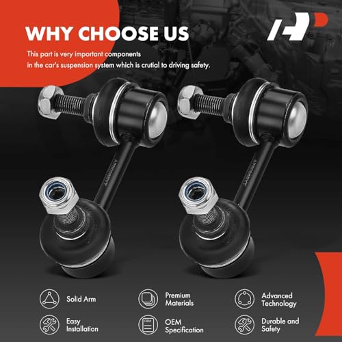 A-Premium Rear Sway Bar Link Stabilizer Bar Link, Compatible with Jeep