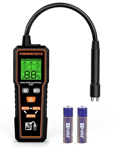 FT01 POROMETISTO Brake Fluid Tester with Flashlight for DOT3,DOT4,DOT5.1
