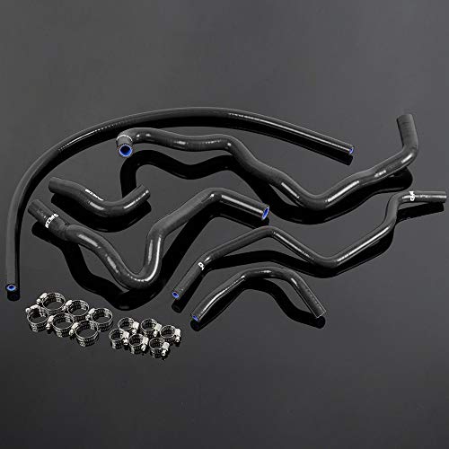 PIT66 Silicone Radiator Hose Kit Fit Honda Civic D17 1.7L 2001-2005 Black - color: Black, size: 6 Pcs