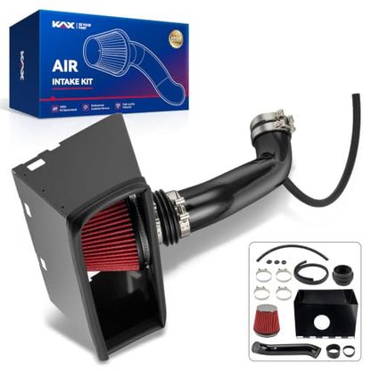 KAX 3.5" Cold Air Intake Kit for 2002-2008 Dodge Ram 1500 - color: Red, size: 2003-2008 Dodge Ram 1500 5.7L