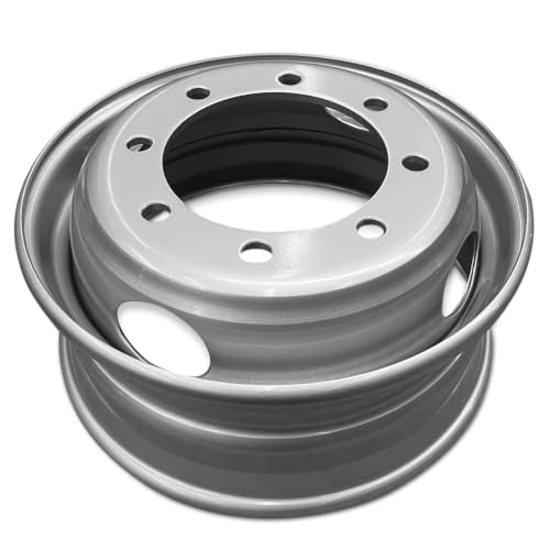 Wheel 19.5x6.75 in Steel Rim 8 Lug 275mm 142mm Offset 221mm CB| Powder-Coated Silver finish Fits 1990-2009 Top-kick C6500 Dually | New OEM Replacement - 19407298 - size: 19.5x6.75 in - Silver C6500 Dually