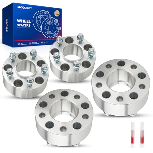 KAX 5x4.5 Hub-Centric Wheel Spacers 2 inch for Ford Ranger - color: Silver, size: 5x4.5" -70.5mm- 1/2"x20- 2" thick
