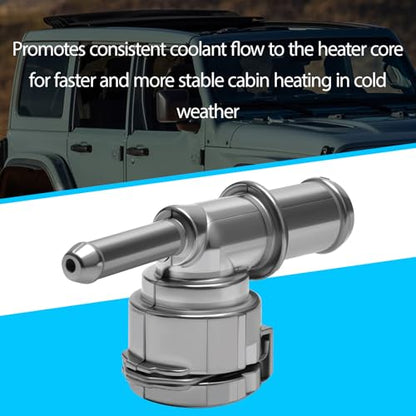 68280784AB Heater Hose Joint Compatible with Jeep Wrangler 2.0 2018-2024 HVAC Aluminum Heater Hose Connectors